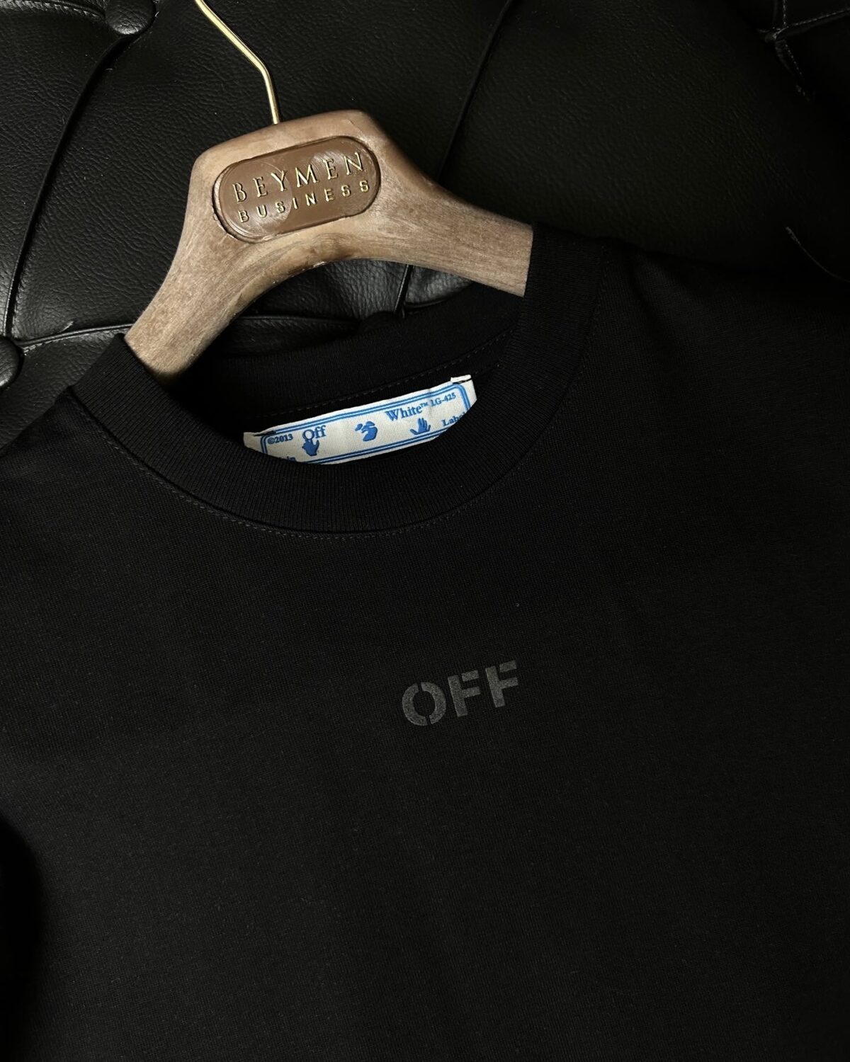 OFF WHT BASKILI ERKEK TSHİRT - Görsel 6