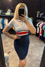 POLO YAKA RENKLİ ELBİSE