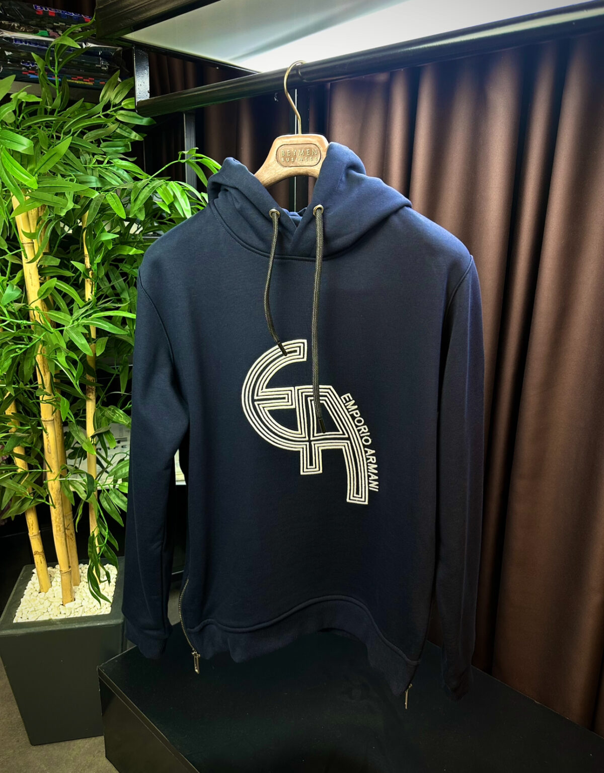 ARMNİ FERMUAR DETAY ERKEK SWEAT - Görsel 1