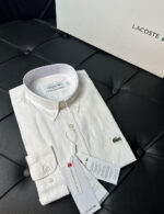 TİMSAH LOGO ERKEK BEYAZ GÖMLEK