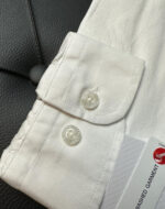 TİMSAH LOGO ERKEK BEYAZ GÖMLEK - Görsel 4