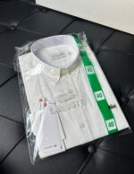 TİMSAH LOGO ERKEK BEYAZ GÖMLEK - Görsel 5