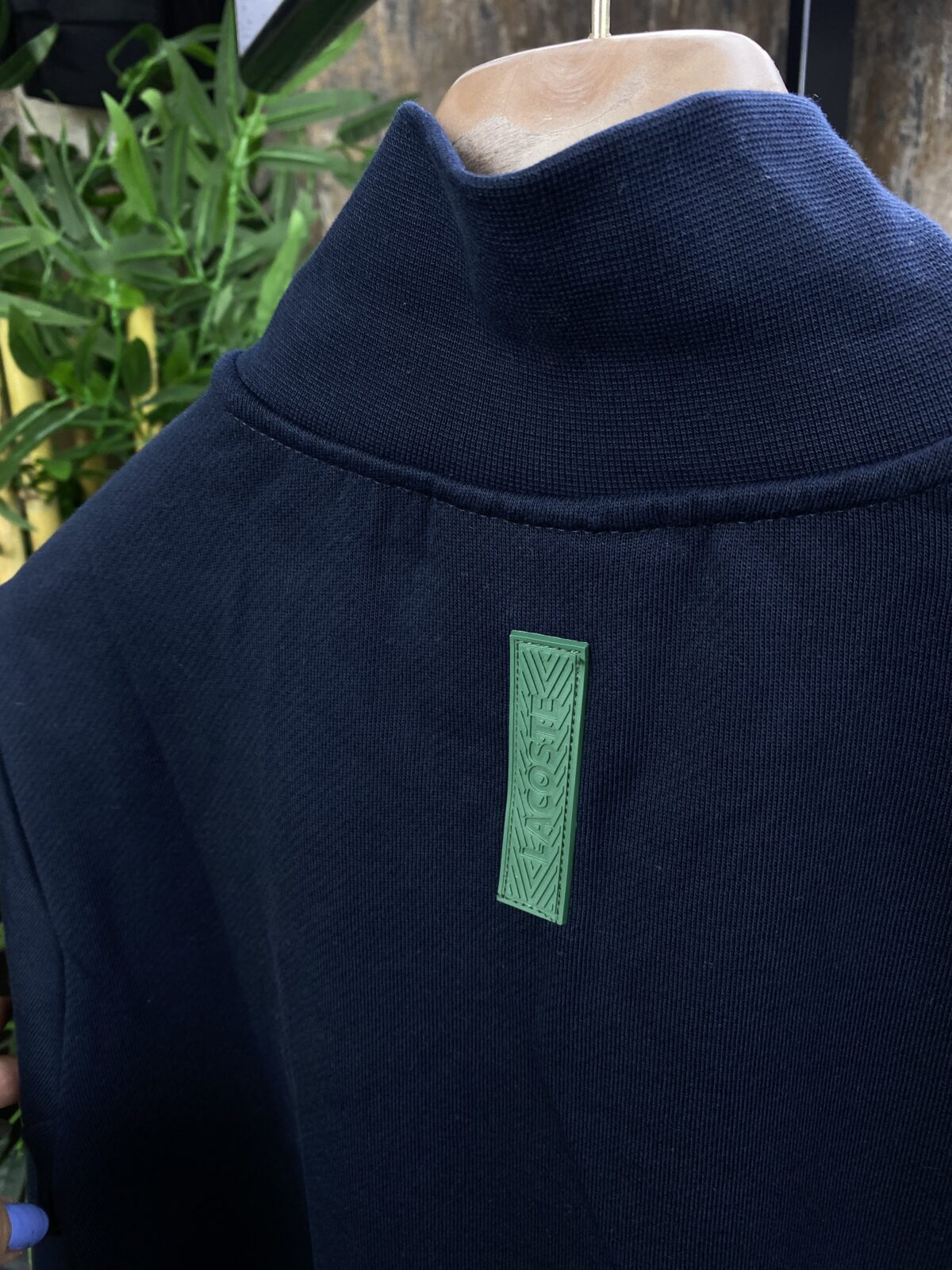 TİMSAH LOGO ERKEK LACİVERT FERMUARLI SWEAT - Görsel 4