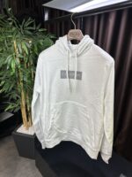Erkek Kapüşonlu Beyaz Erkek Sweat