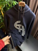 Erkek Fermuar Detaylı Kapüşonlu Sweat - Görsel 3