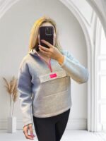 T.H Kadın Gri Kapüşonlu Sweat