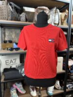 T Logo Detay Kadın Tshirt