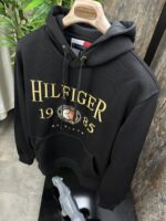 Siyah Erkek Kapüşonlu Sweat - Görsel 3