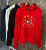 Erkek Kırmızı Kapüşonlu Sweat