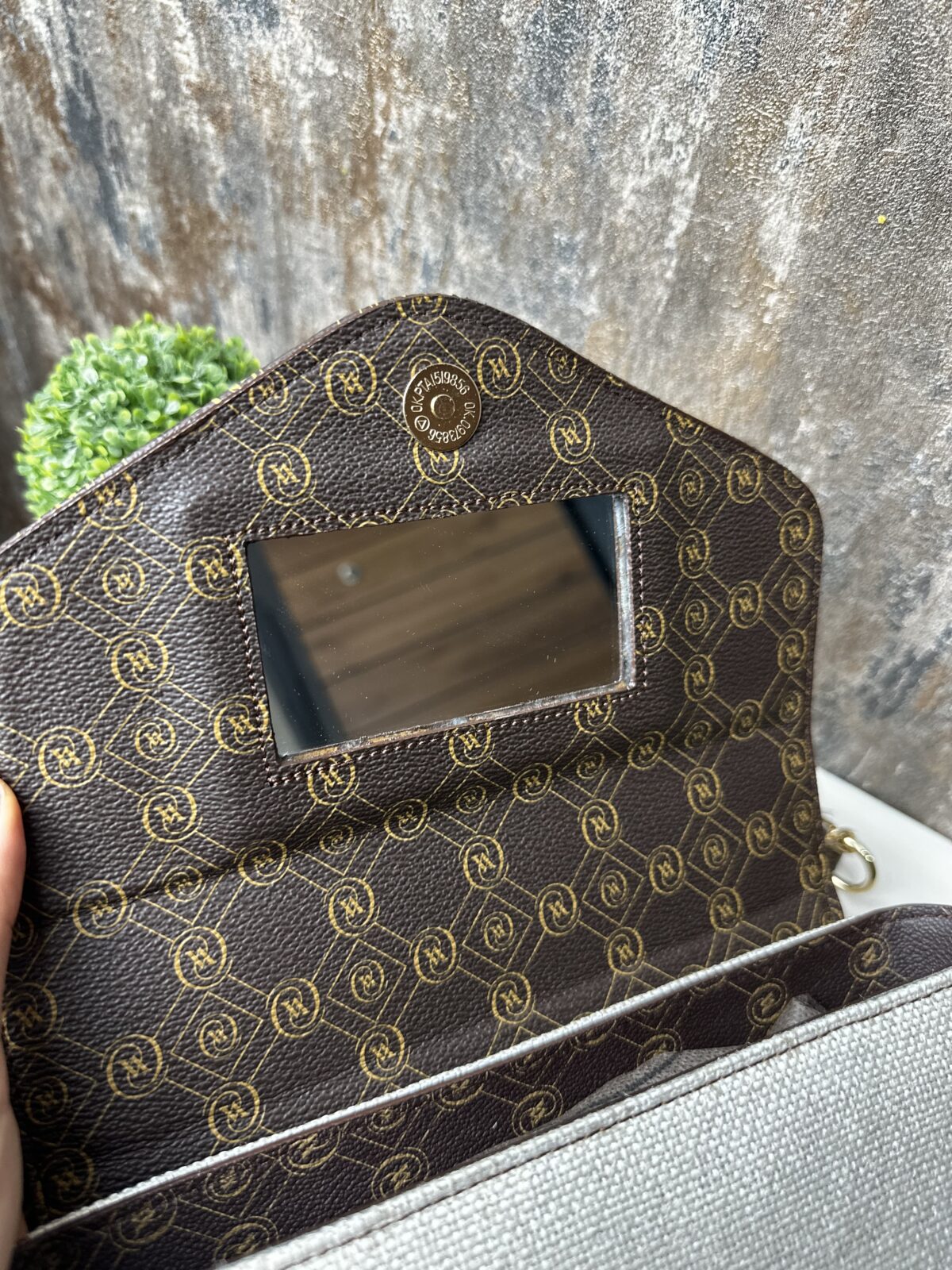 V Keten Detaylı Kadın Kol Çantası - Görsel 5