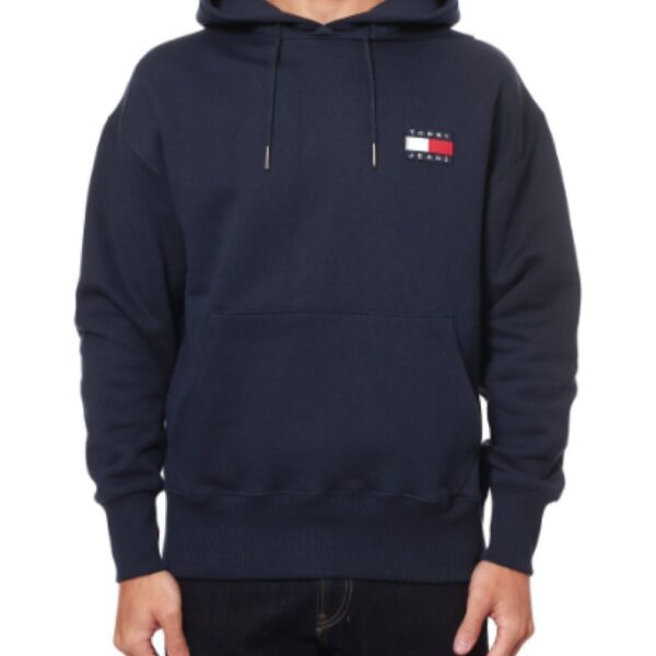 T Lacivert Erkek Kapüşonlu Sweat
