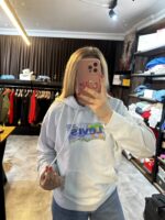 LS Kadın Mavi Kapüşonlu Sweat