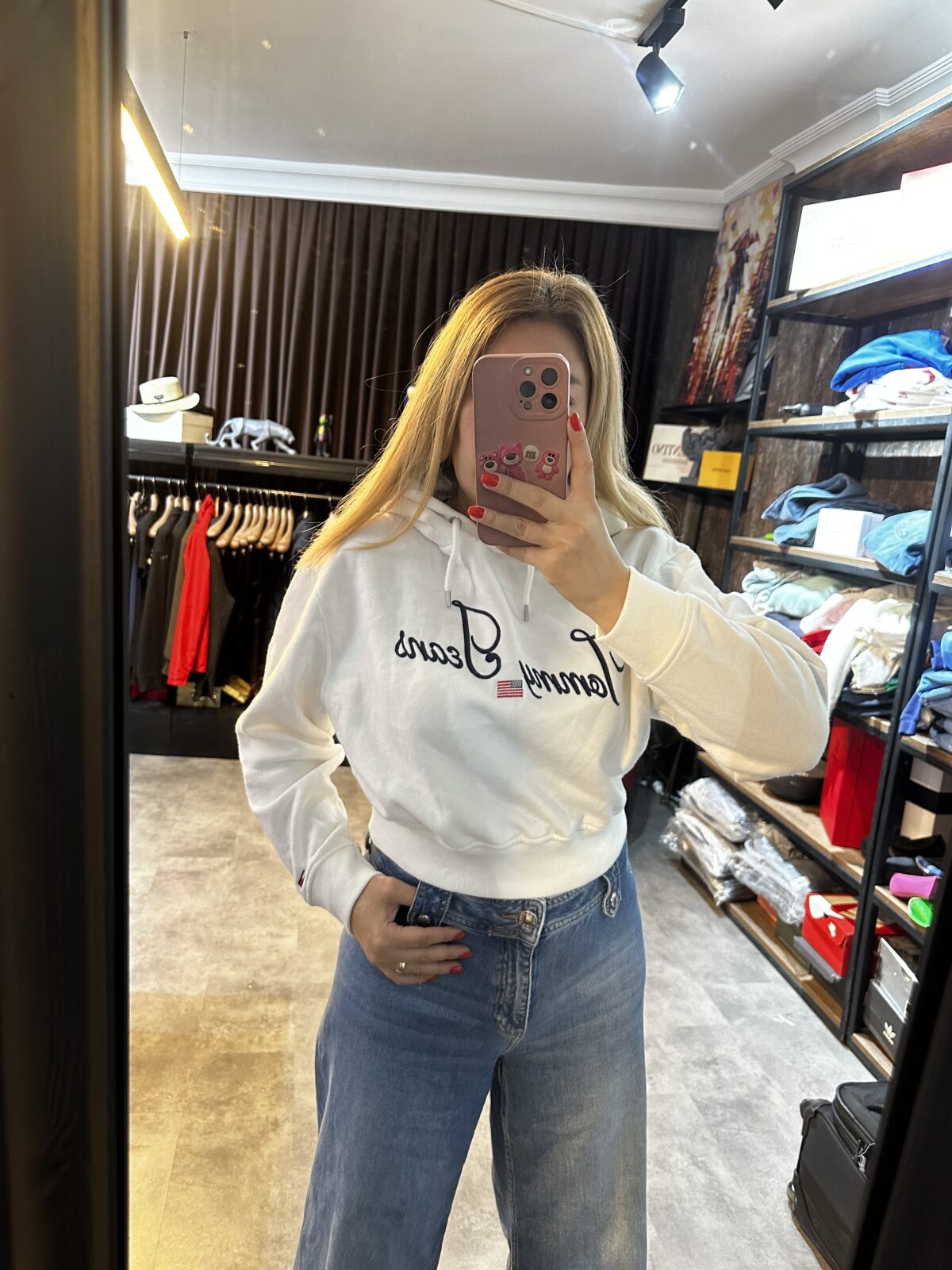 T Kadın Kapüşonlu Sweat - Görsel 1