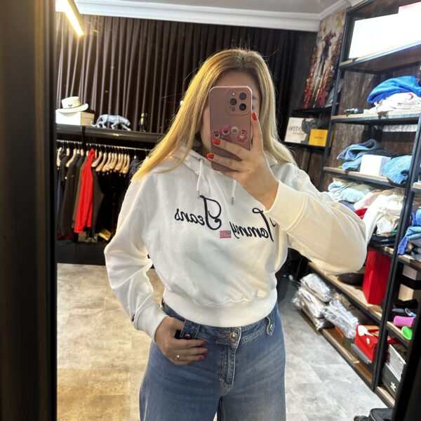 T Kadın Kapüşonlu Sweat