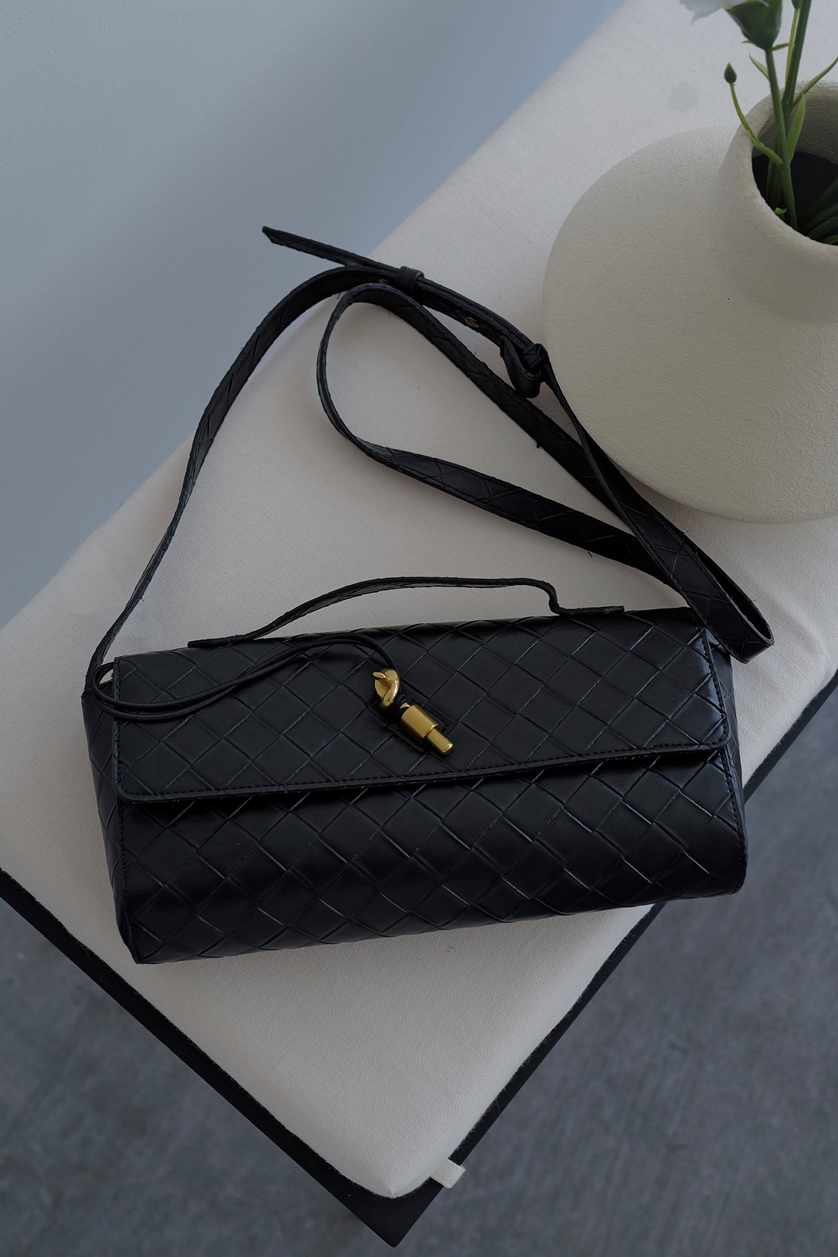 IMG_4909 BV Baklava Desenli Kadın Çanta - Görsel 1