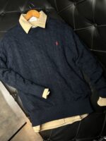 RL Erkek Bisiklet Yaka Örgü Kazak - Görsel 4