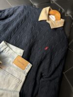 RL Erkek Bisiklet Yaka Örgü Kazak - Görsel 5