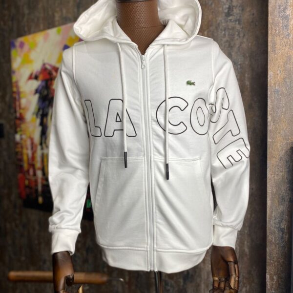 L Erkek Kapüşonlu Fermuarlı Sweat